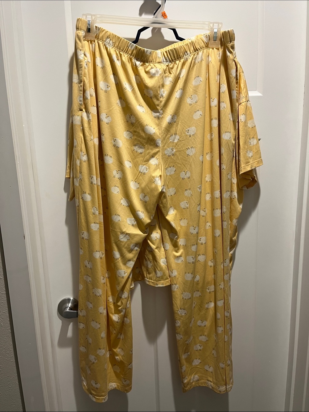 Women's Yellow Sheep-Print Pajama Set - Picture 2 of 2